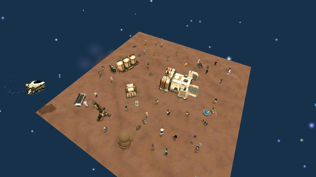 The landing slab. First Light starts flat: The launch base where every recruit begins.